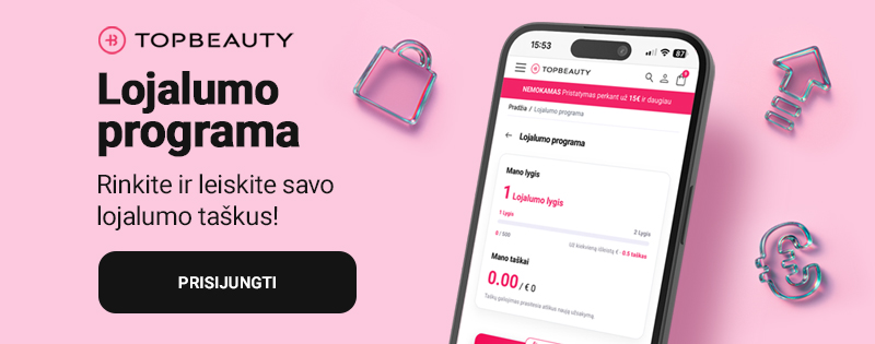 TopBeauty lojalumo programa - rinkt ir leisk taškus TopBeauty lojalumo programa - rinkt ir leisk taškus